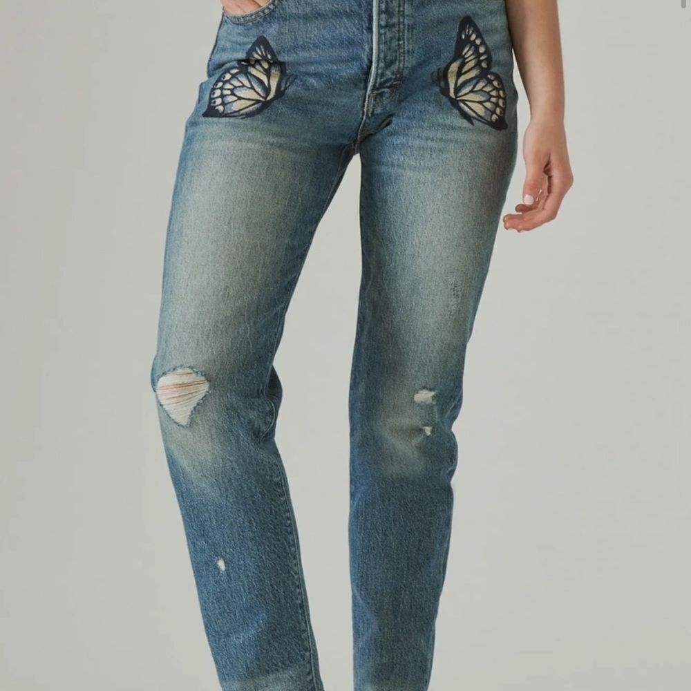 Lucky Brand Jeans Lucky Brand Jeans
Drew Mom High Rise Taper butterfly 6 28 - Picture 4 of 14